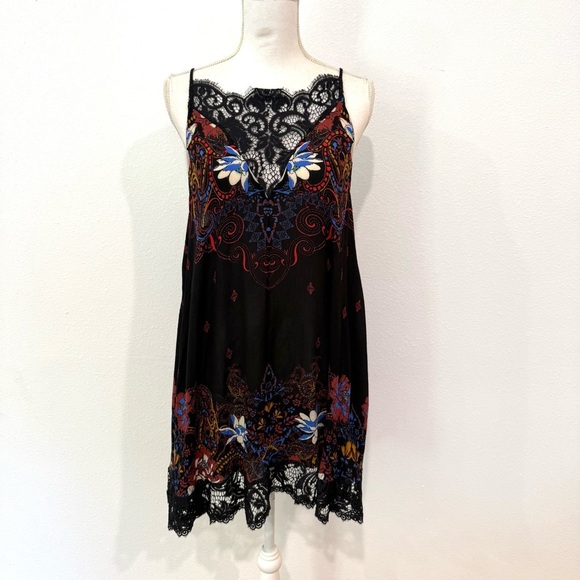 Free People Who's Sorry Now Slip Dress Size Medium - Picture 4 of 12